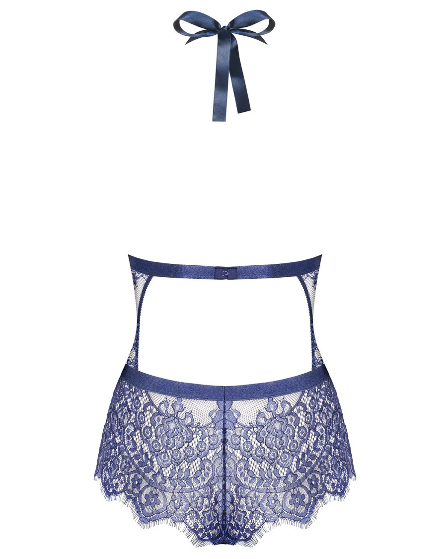 Flowlace body niebieskie - Obsessive