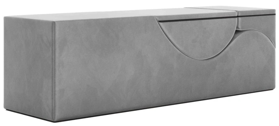 Liberator Aria Flip Chaise Grey – szezlong tapicerowany, regulowany, szary