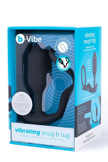 Korek analny Vibrating Snug & Tug Black b-Vibe