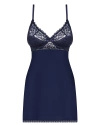 Drimera babydoll i stringi niebieskie Obsessive
