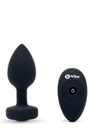 Korek analny Vibrating Jewel Plug Black b-Vibe