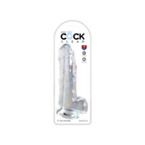 Dildo King Cock Clear With Balls Pipedream