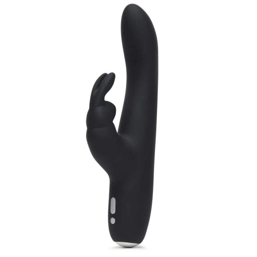 Fifty Shades of Grey Greedy Girl Slimline Rabbit wibrator króliczek ładowany USB, czarny