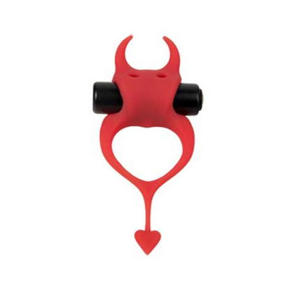 Wibrujący Pierścień Devol Cockring Red Adrien Lastic
