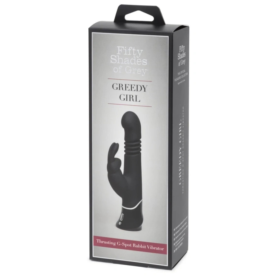 Fifty Shades of Grey Greedy Girl Rabbit G-Spot pulsacyjny wibrator, czarny