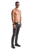 Spodnie Cargo Wetlook Matteo Czarne Regnes