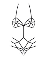 Slave body czarne S/M Obsessive
