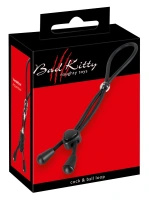 Bad Kitty pierścień regulowany z suwakiem czarny, silikonowy, 38 cm