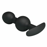 Weighted Double Plug podwójny korek analny z obciążeniem, czarny