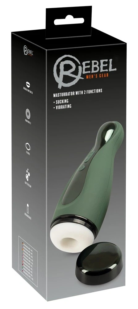 Rebel Intimate System masturbator z funkcją ssania i 6 trybami wibracji 25,8 cm