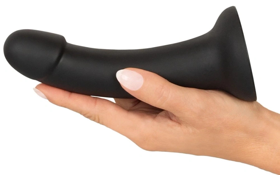 You2Toys Your Strap-On – majtki na szelkach z silikonowym dildo 17,5 cm, czarne