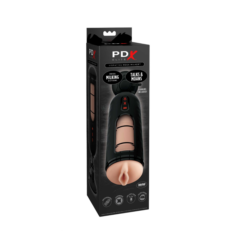 Masturbator Pdx Elite Vibrating Mega Milker Light Pipedream