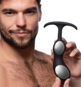XR Brands Master Series korek analny z masażerem prostaty, duży