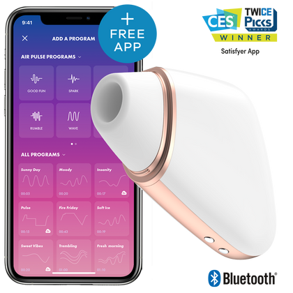 Stymulator Łechtaczki Z Aplikacją Love Triangle White Satisfyer