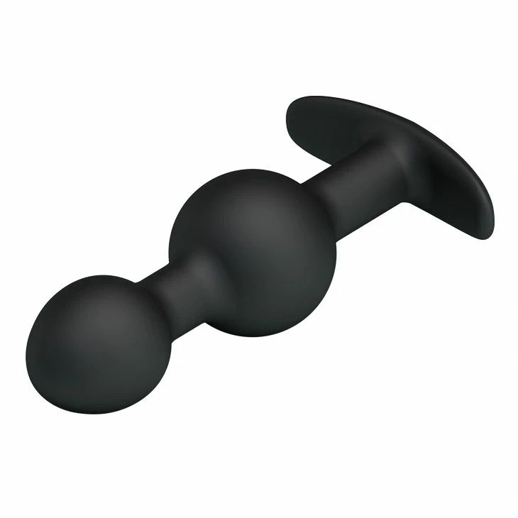 Weighted Double Plug podwójny korek analny z obciążeniem, czarny