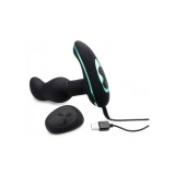 XR Brands Master Series masażer prostaty z rotacyjnymi kulkami, silikonowy, czarny