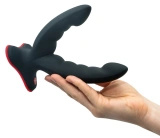 Fun Factory Ryde dildo podwójne z przyssawką, czarne, 12,3/10 cm