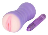 You2Toys Gina masturbator z wibracjami, fioletowy, 14 cm