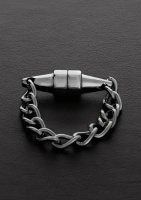 Steel Mini – magnetyczny zacisk z łańcuszkiem – stalowy, 1 sztuka