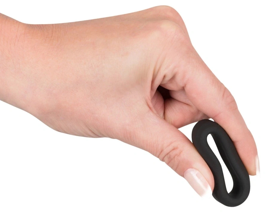 Black Velvets silikonowy pierścień do stymulacji 2,6 cm, czarny