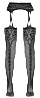Cottelli Legwear rajstopy z pasem do pończoch siateczkowe L/XL