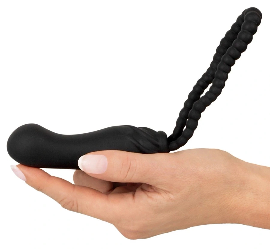 Black Velvets Perfect Fit strap-on bez pasków, czarny, 22 cm