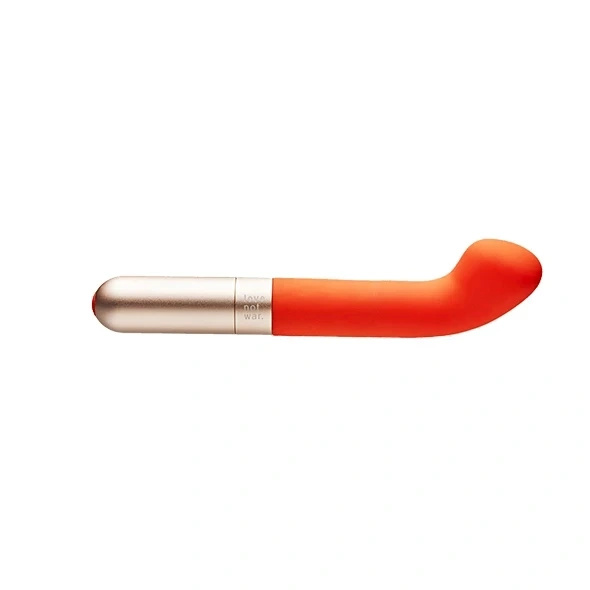 Love Not War Liebe Orange – wibrator z silikonu i aluminium, 7 trybów, 17,2 cm