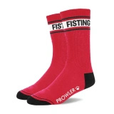 Prowler RED skarpety bawełniane czerwono-czarne z logo, unisex