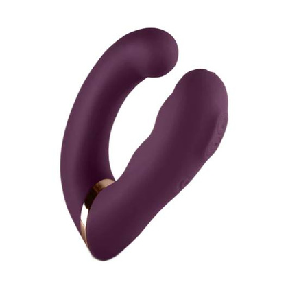 Wibrator Do Punktu G Ze Stymulatorem Variety Burgundy Rocks-Off