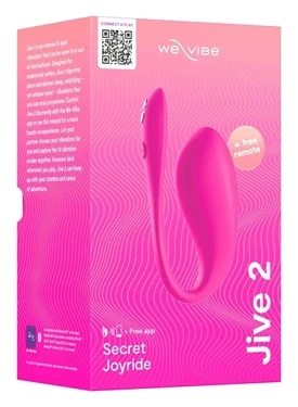 We-Vibe Jive 2 – wibrator sterowany aplikacją i pilotem, 10 trybów, 10,5 cm