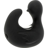 Black and Silver DuckyMania – mini wibrator silikonowy, ładowalny