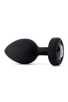 Korek analny Vibrating Jewel Plug Black b-Vibe