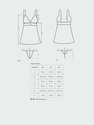 Komplet Idillia babydoll i stringi - czarna - Obsessive