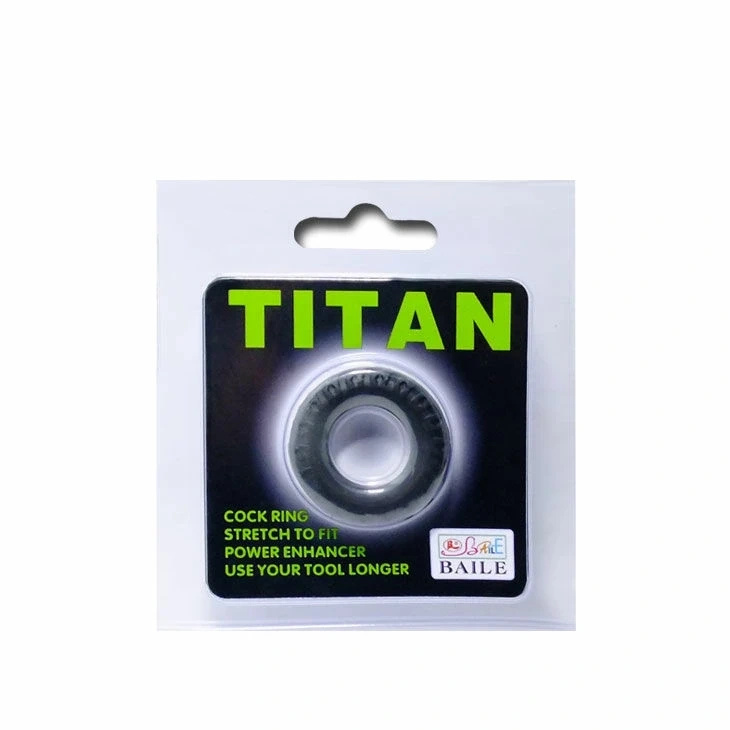 Baile Titan Ring czarno-zielony silikonowy pierścień 2 cm