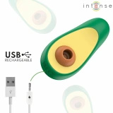 INTENSE WAKI – masażer łechtaczki ssący w kształcie awokado, silikonowy, wodoodporny
