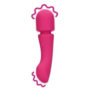 Loveline Prestone Pink – dwustronny wibrator wand silikonowy