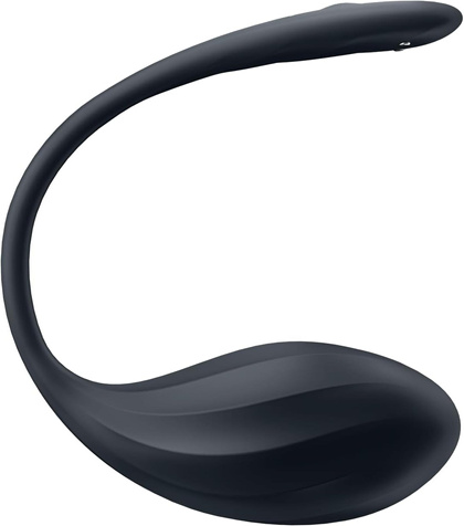 Jajeczko wibrujące Ribbed Petal black Connect App Satisfyer