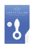 Chrystalino szklany korek analny z borokrzemianu, niebieski