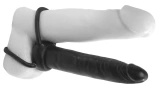 Pipedream Anal Fantasy Double Trouble dildo analne z pierścieniami, czarne