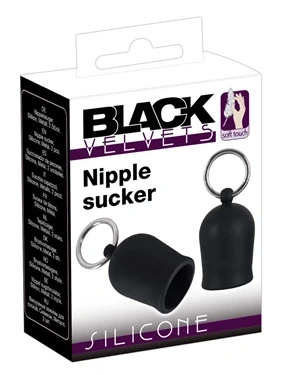 Black Velvets zestaw 2 przyssawek na sutki, czarne