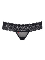 Lacea stringi DWUPAK - czarne i czerwone Obsessive