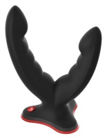 Fun Factory Ryde dildo podwójne z przyssawką, czarne, 12,3/10 cm