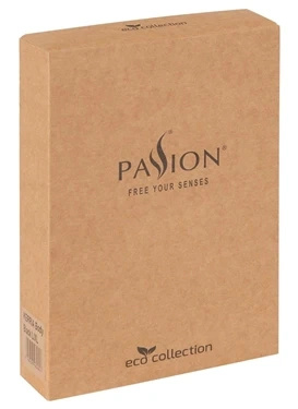 Passion Zinnia Corset komplet: koszulka z paskami do pończoch i stringi, Eco, L/XL