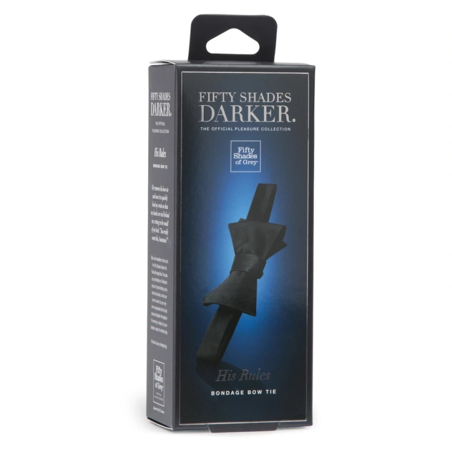 Fifty Shades of Grey Darker His Rules szarfa-muszka 2w1, czarna 100 cm