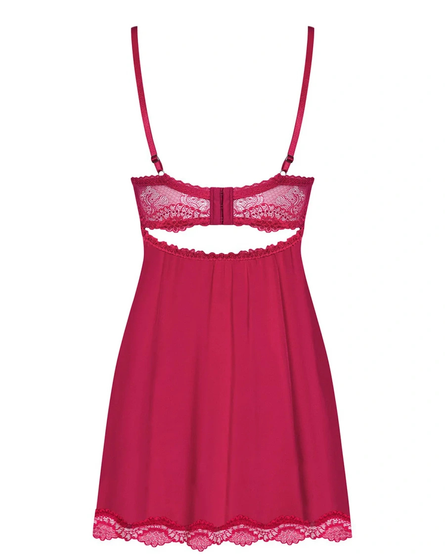 Rosalyne babydoll i stringi czerwone - przełamanie barier Obsessive