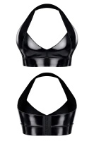 Top Wetlook Z Odkrytymi Plecami Sofia Czarny Demoniq