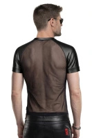 T-shirt Z Siateczki Z Perforowanymi Rękawami Dan Czarny Regnes