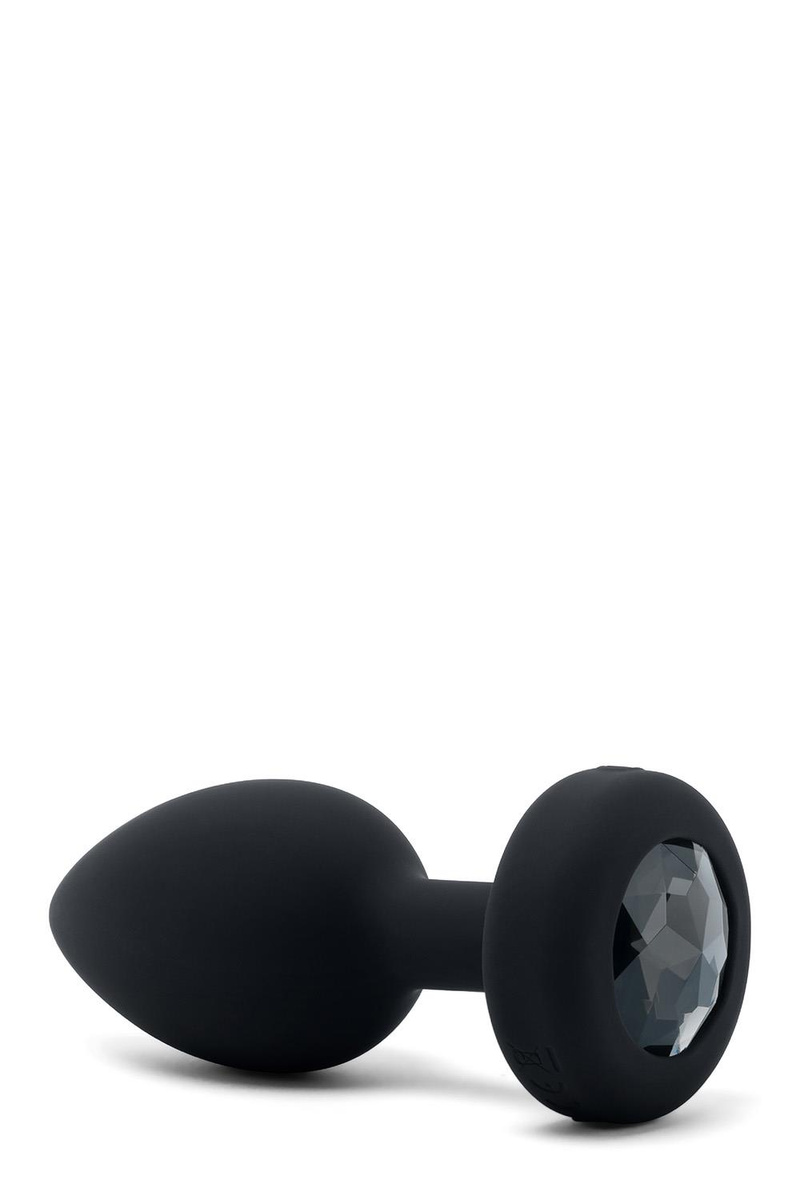 Korek analny Vibrating Jewel Plug Black b-Vibe