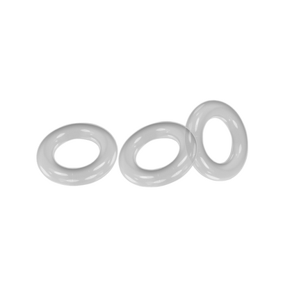 Zestaw pierścieni Willy Rings Cockrings 3 Pcs Clear Oxballs