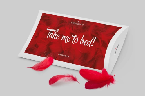 860-SET-3 komplet 2.cz. czerwony - błyszczące detale Obsessive